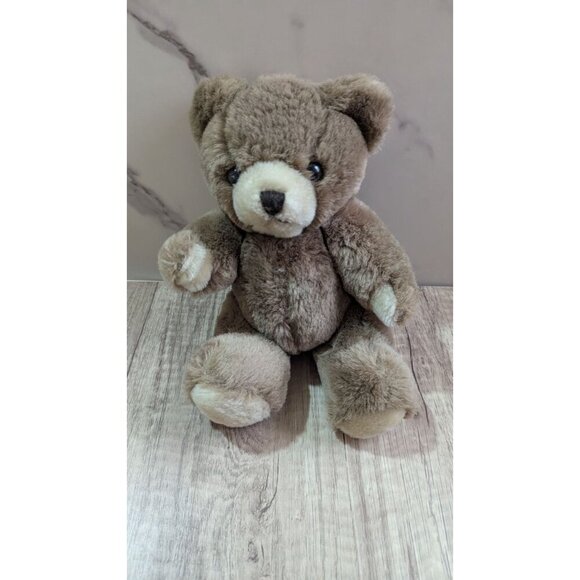 Vintage 1986 Brown Plush Teddy Bear - Polyester Fiber Stuffed Animal Collectible - Picture 4 of 8